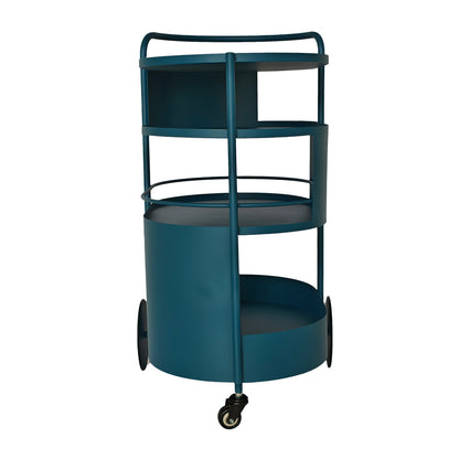 63cm Bar Cart - Navy Blue