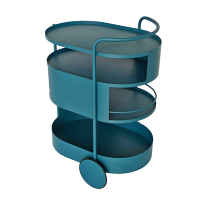 63cm Bar Cart - Navy Blue