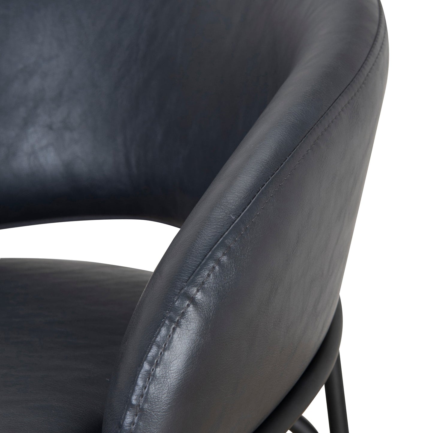 CBS10125-FH Fabric Bar Stool - Full Black (Set of 2)