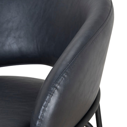 CBS10125-FH Fabric Bar Stool - Full Black (Set of 2)