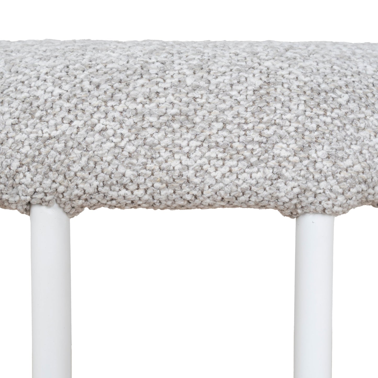 CBS10301-FH 65cm White Bar Stool - Clay Grey (Set of 2)