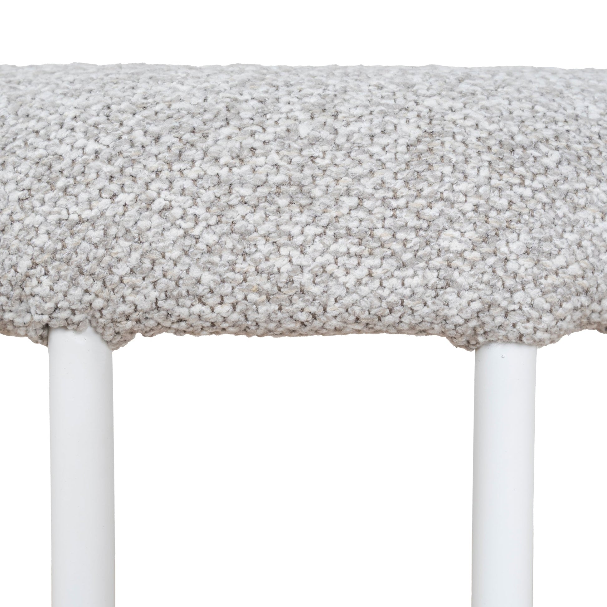 CBS10301-FH 65cm White Bar Stool - Clay Grey (Set of 2)