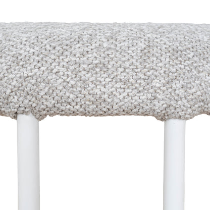 CBS10301-FH 65cm White Bar Stool - Clay Grey (Set of 2)
