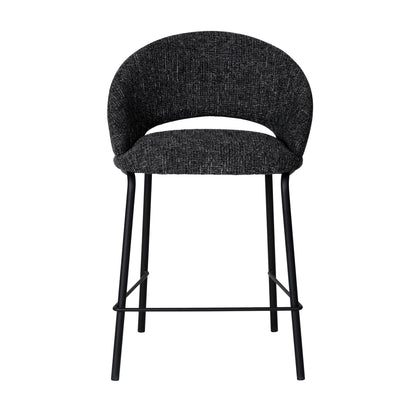 CBS10345-FH Black Bar Stool - Field Charcoal (Set of 2)