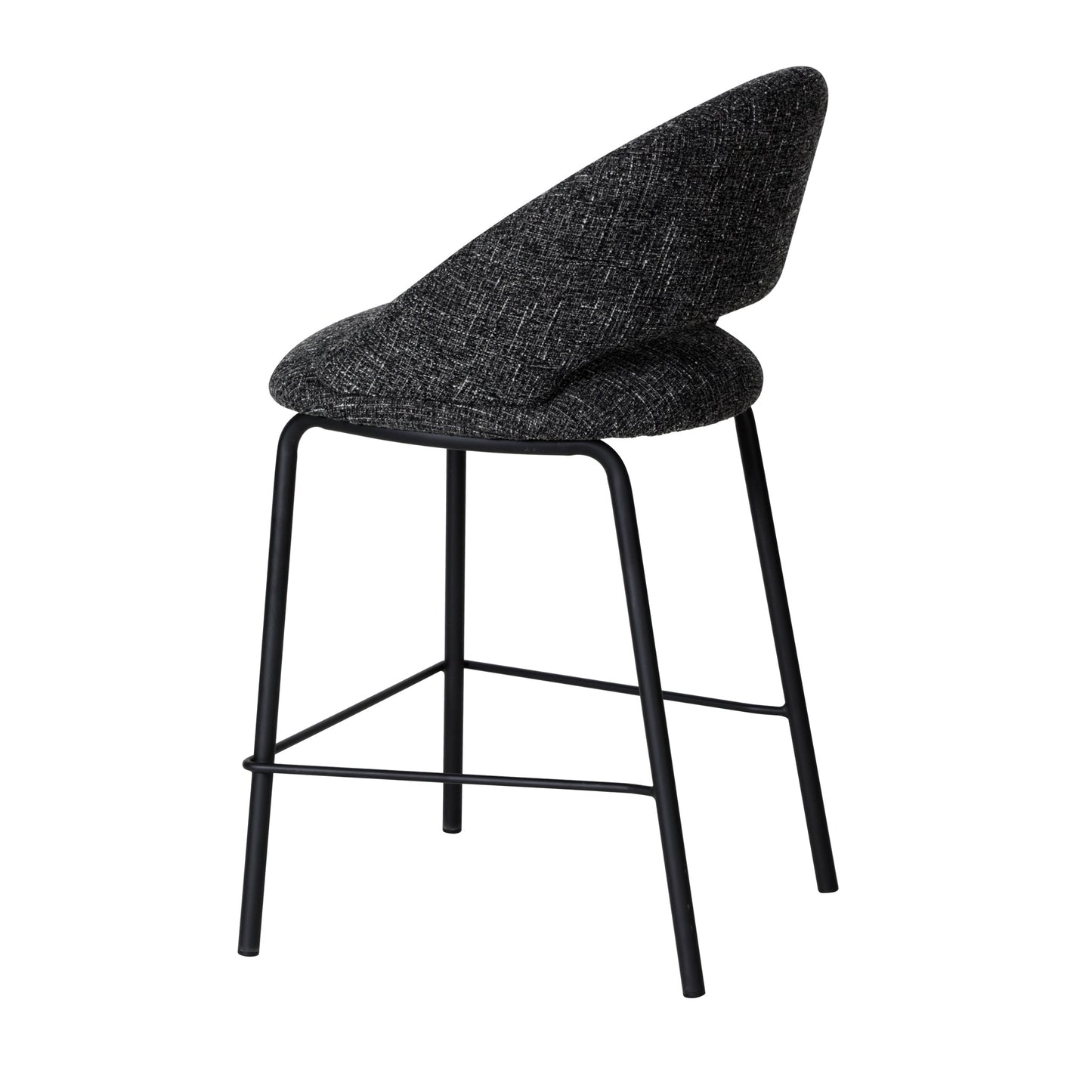 CBS10345-FH Black Bar Stool - Field Charcoal (Set of 2)