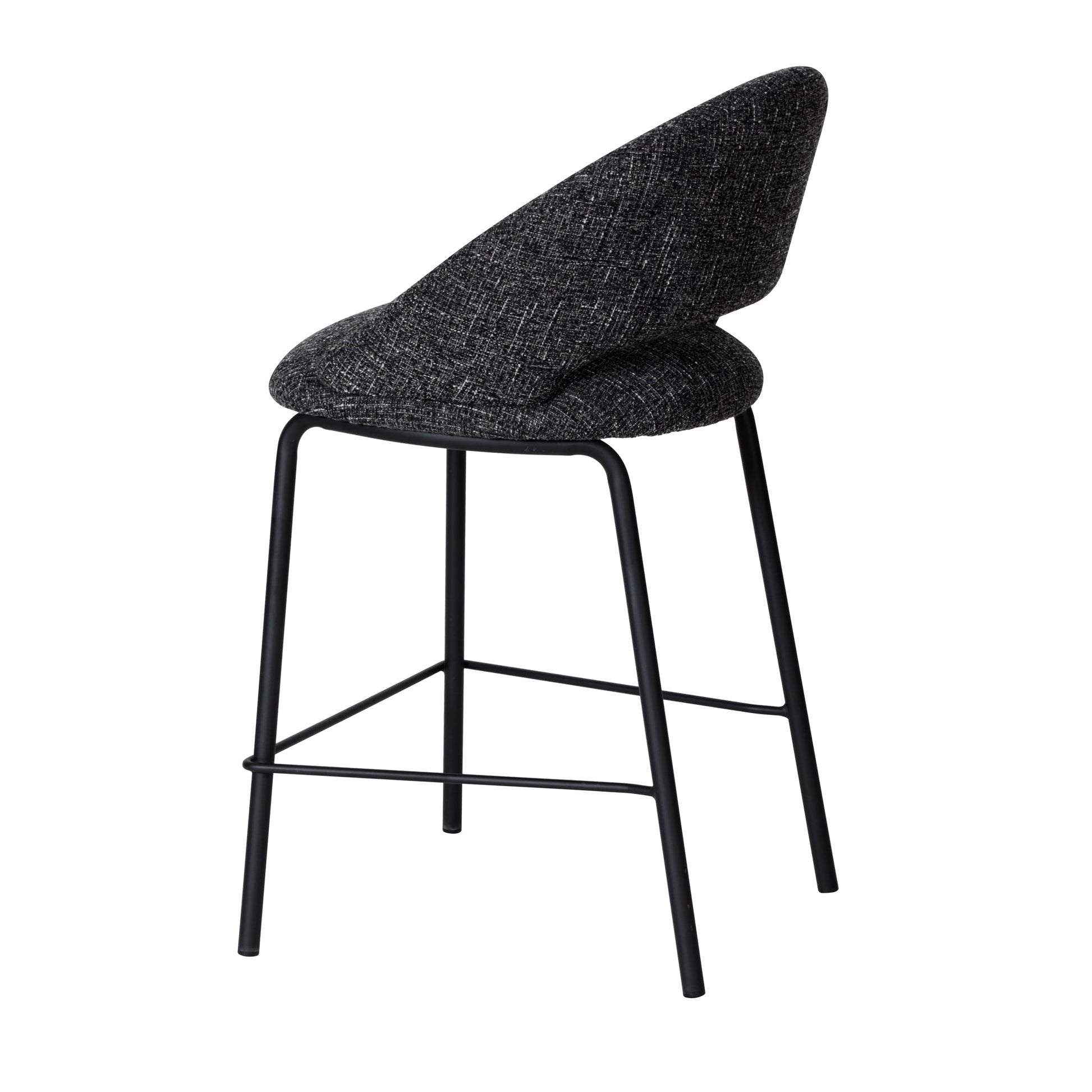 CBS10345-FH Black Bar Stool - Field Charcoal (Set of 2)