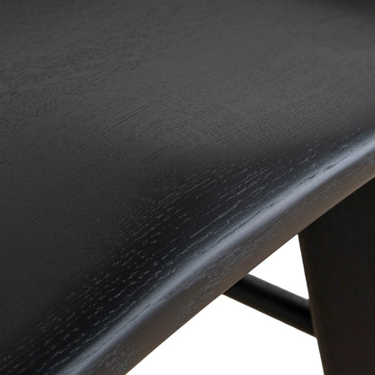 65cm Bar Stool - Full Black