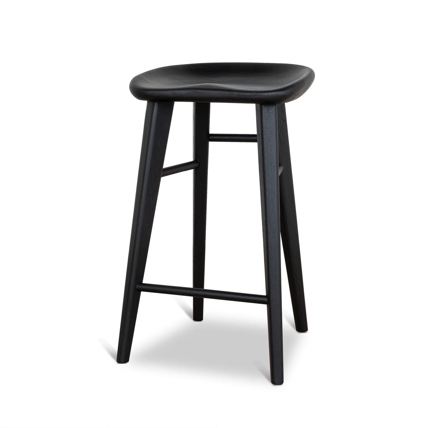 65cm Bar Stool - Full Black