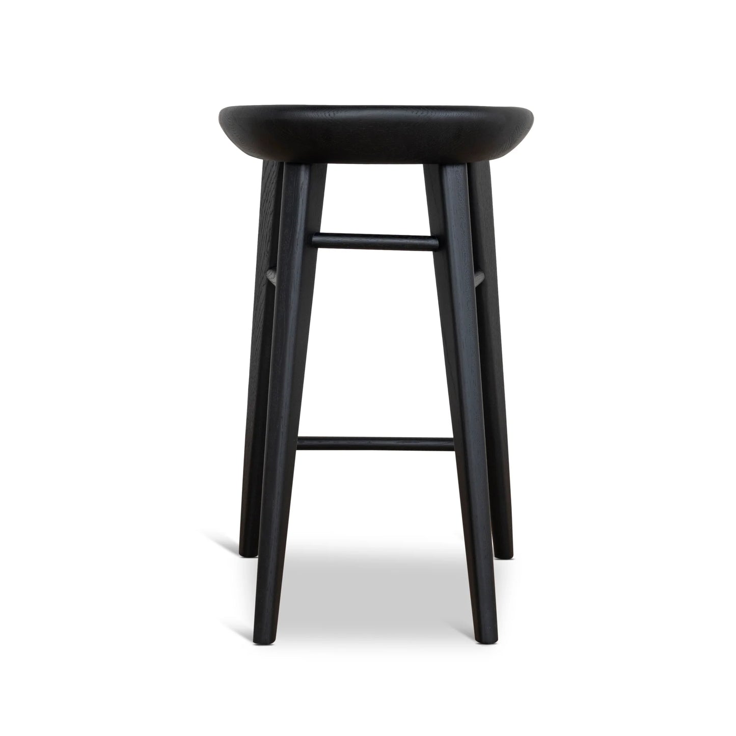65cm Bar Stool - Full Black