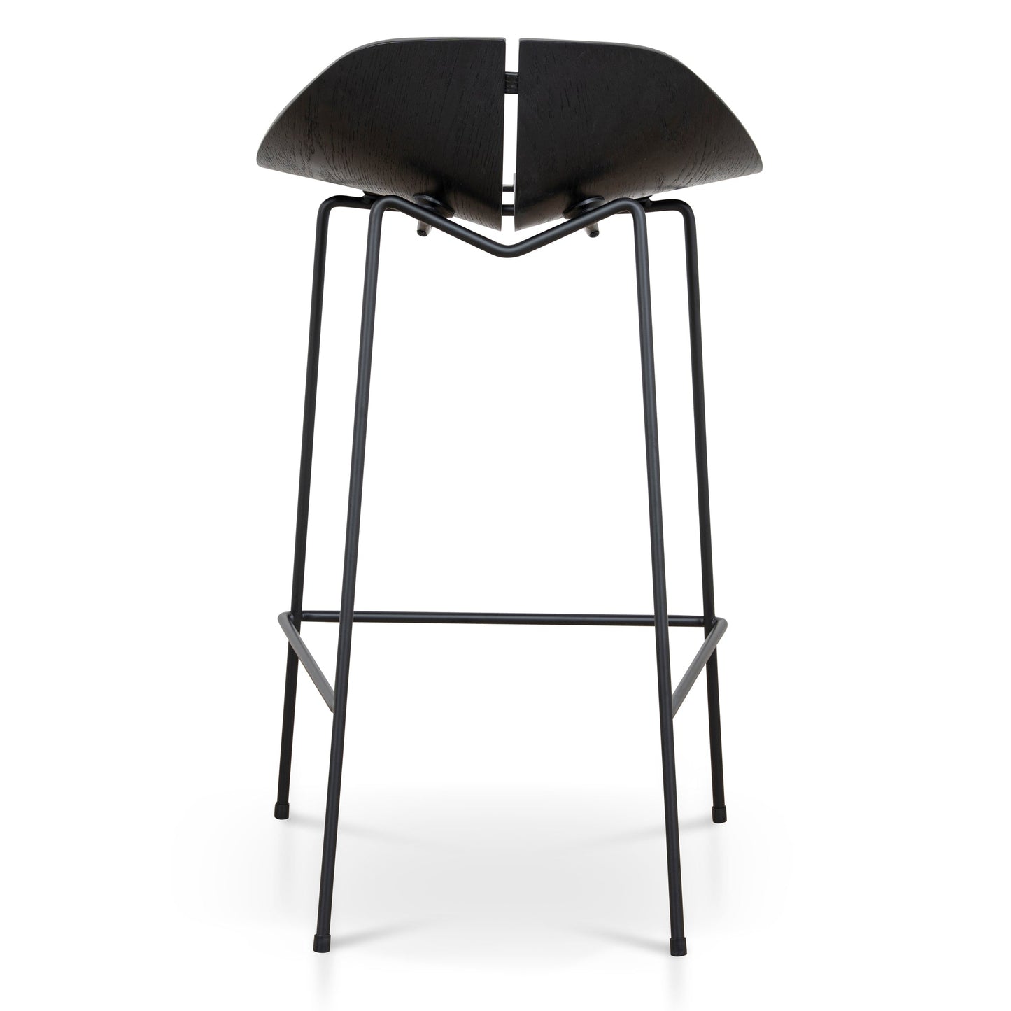 65cm Bar Stool - Full Black