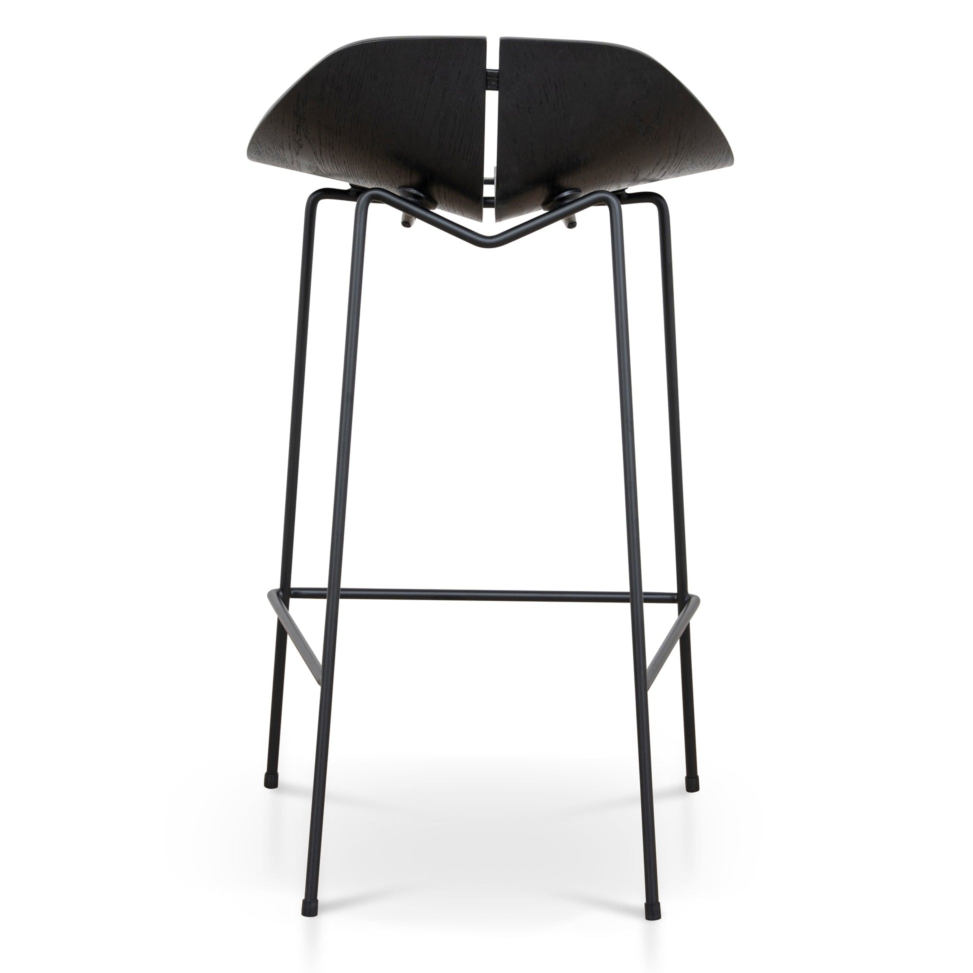 65cm Bar Stool - Full Black