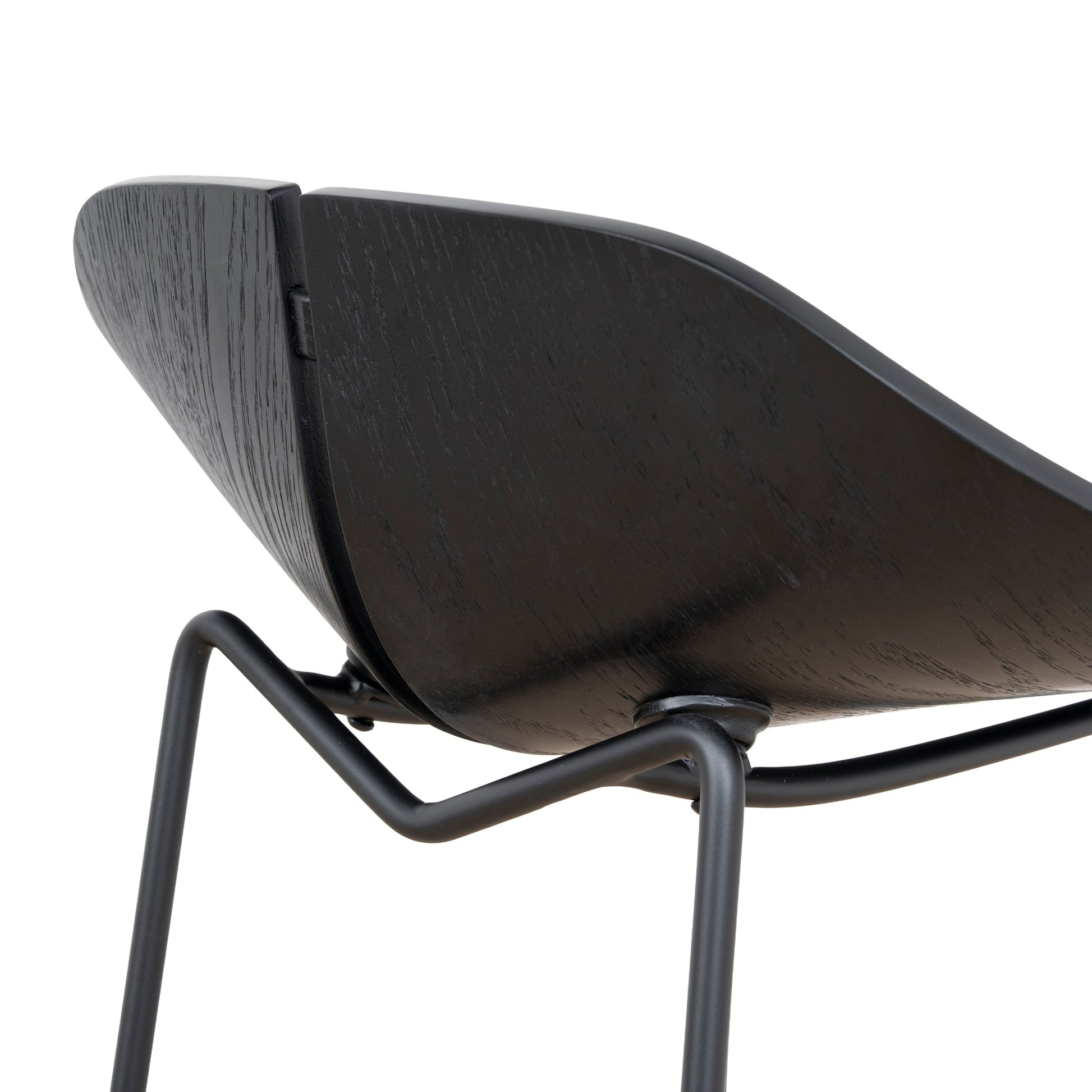 65cm Bar Stool - Full Black