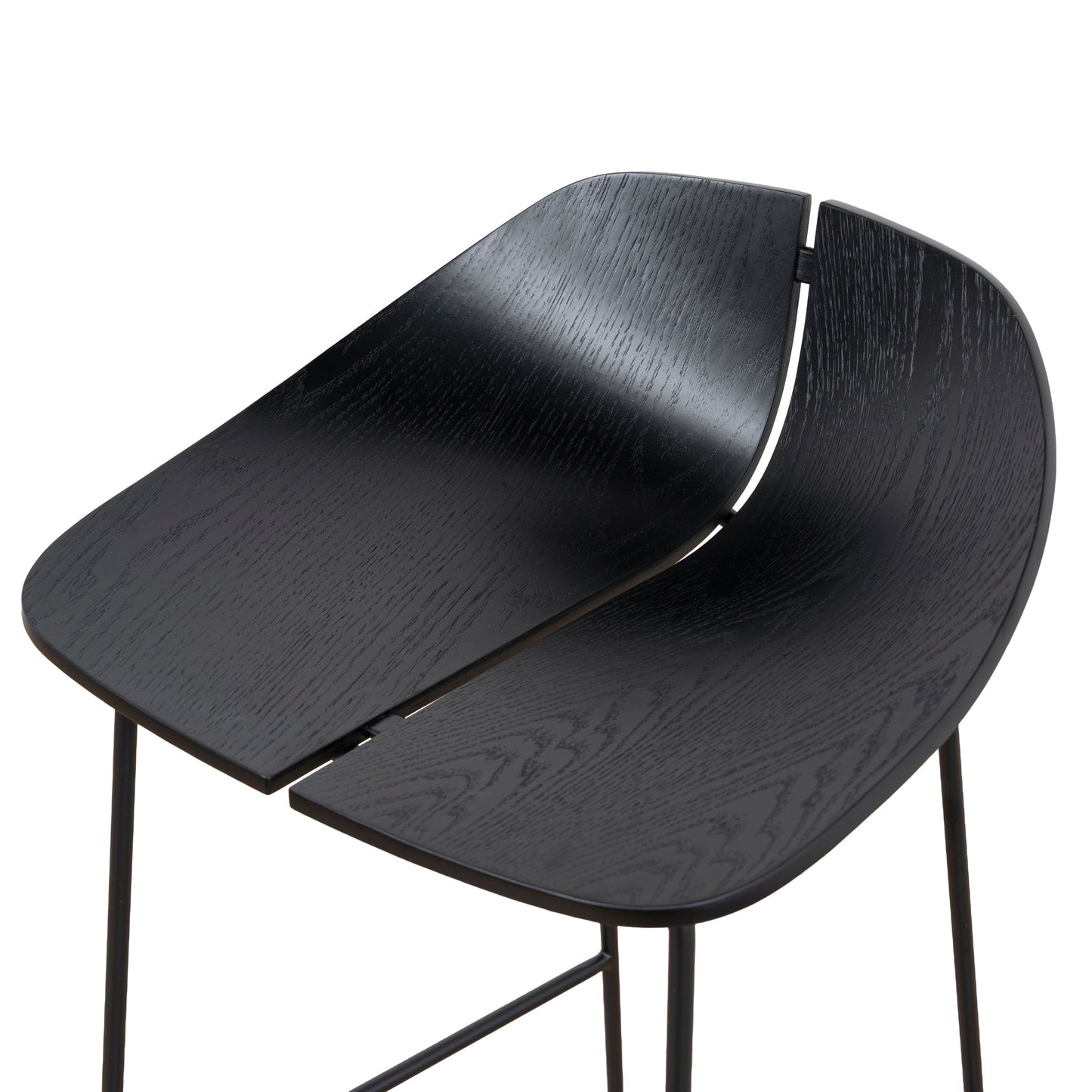 65cm Bar Stool - Full Black