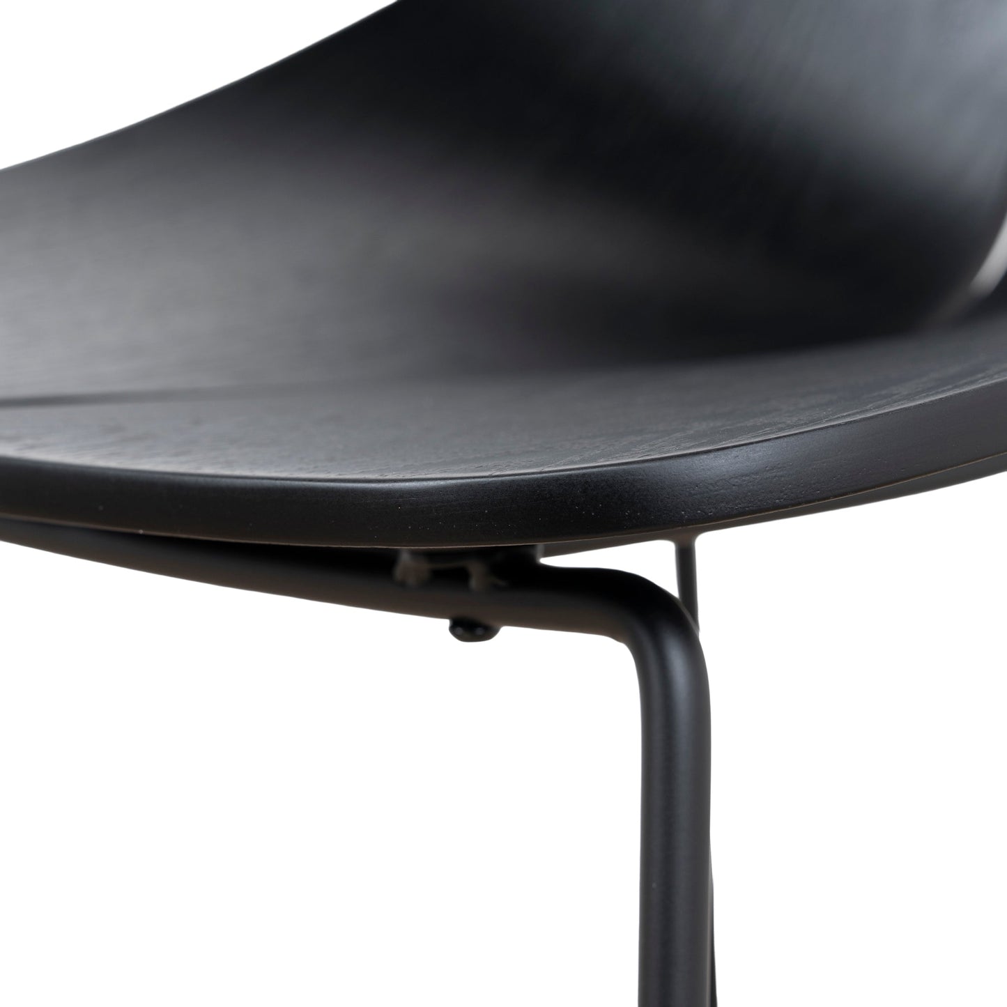 65cm Bar Stool - Full Black