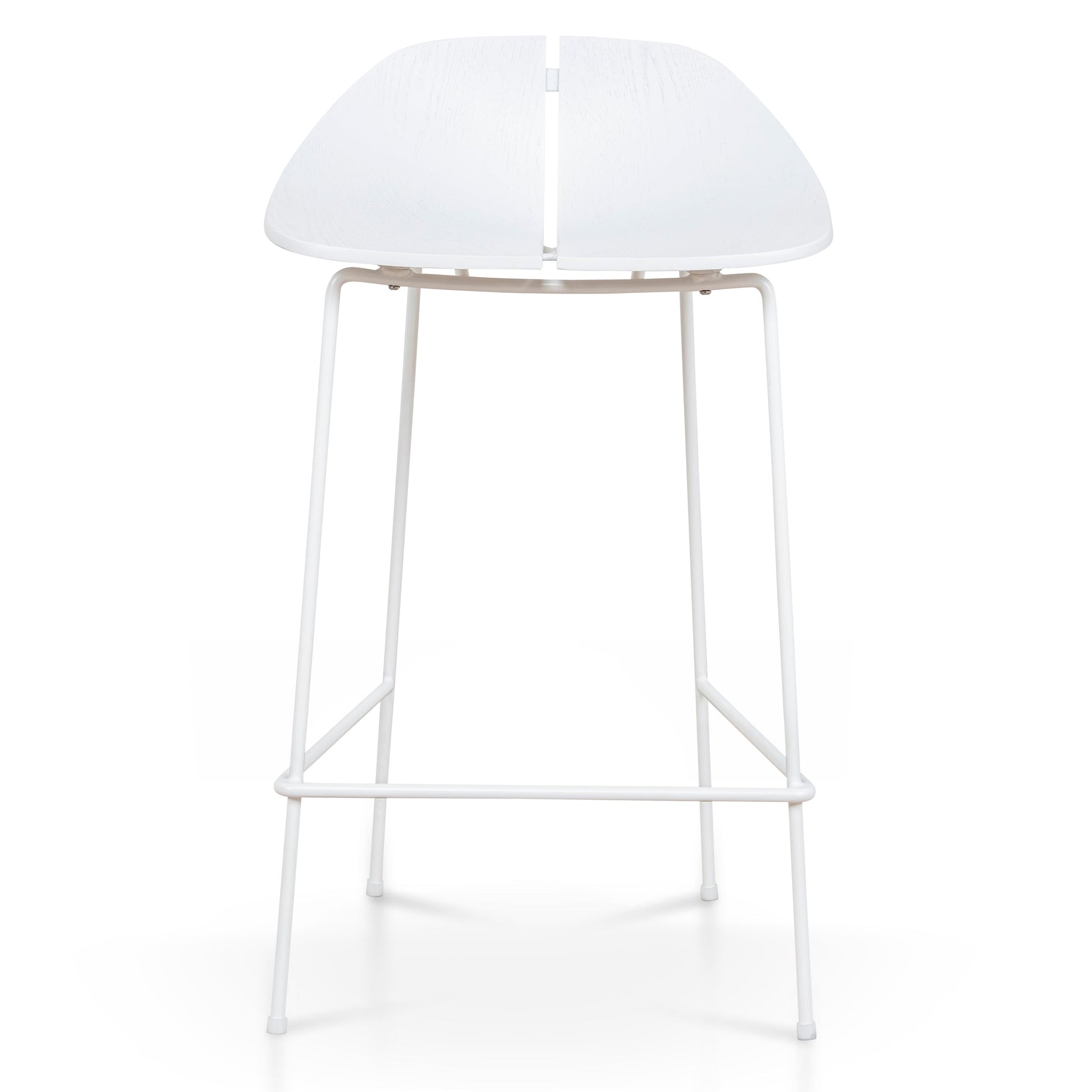 65cm Bar Stool - Full White