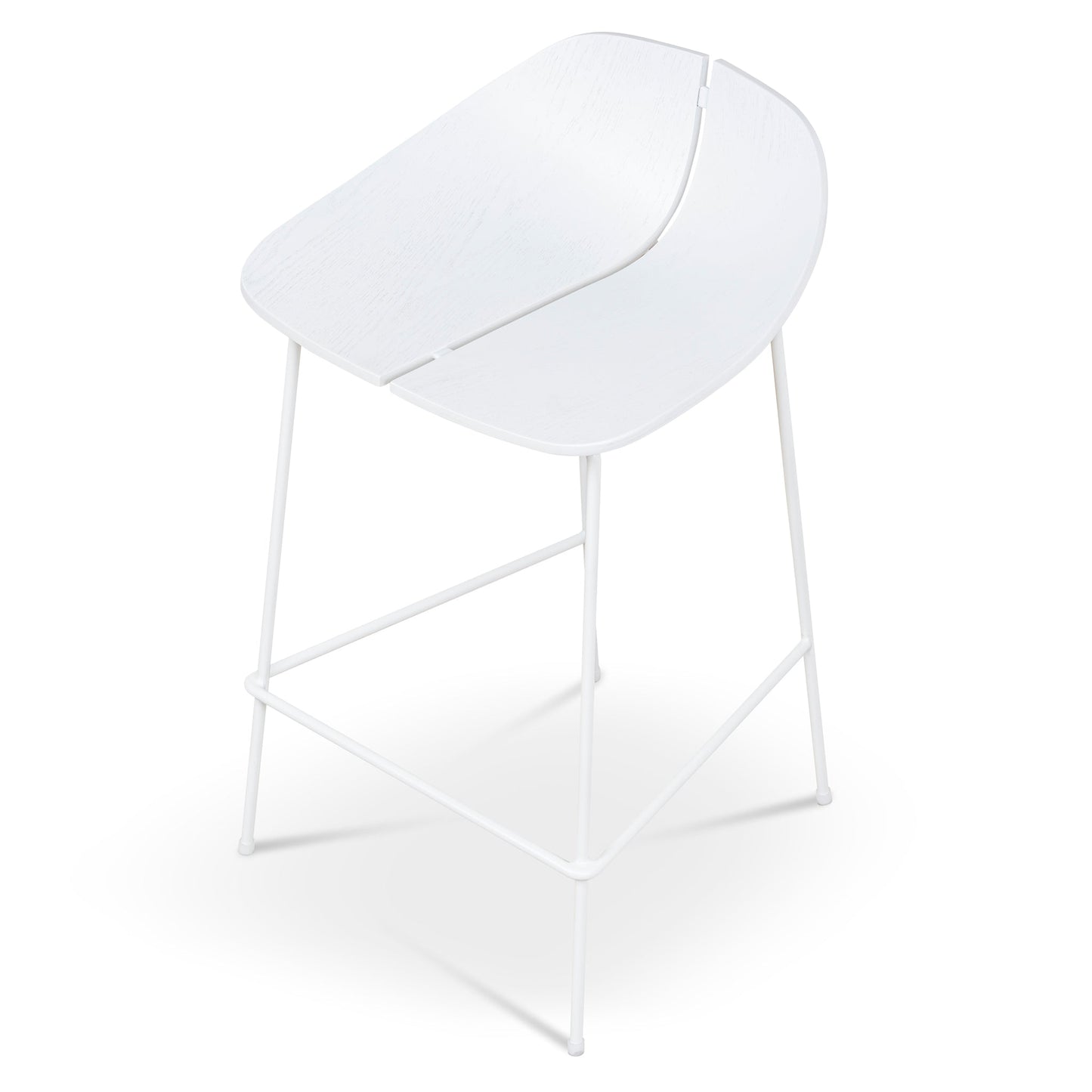 65cm Bar Stool - Full White