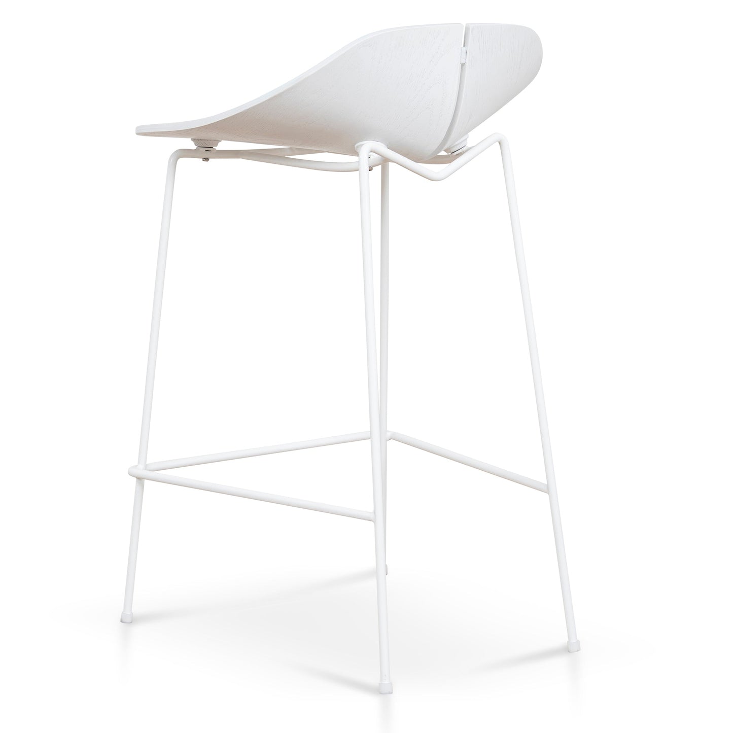 65cm Bar Stool - Full White