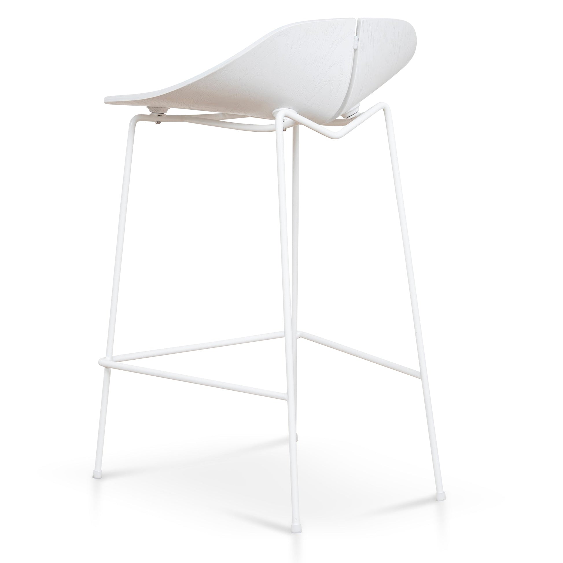 65cm Bar Stool - Full White