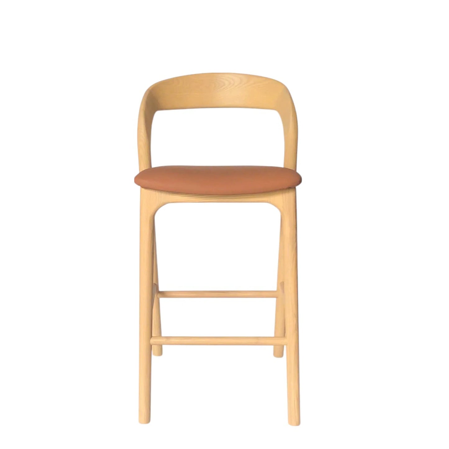 65cm Natural Bar Stool - Naxos Tan