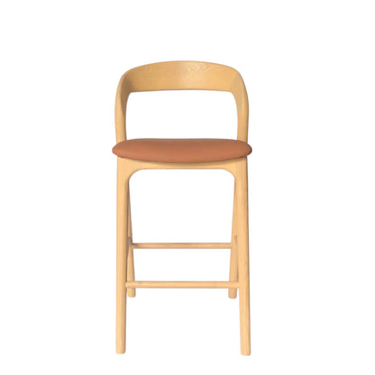 65cm Natural Bar Stool - Naxos Tan