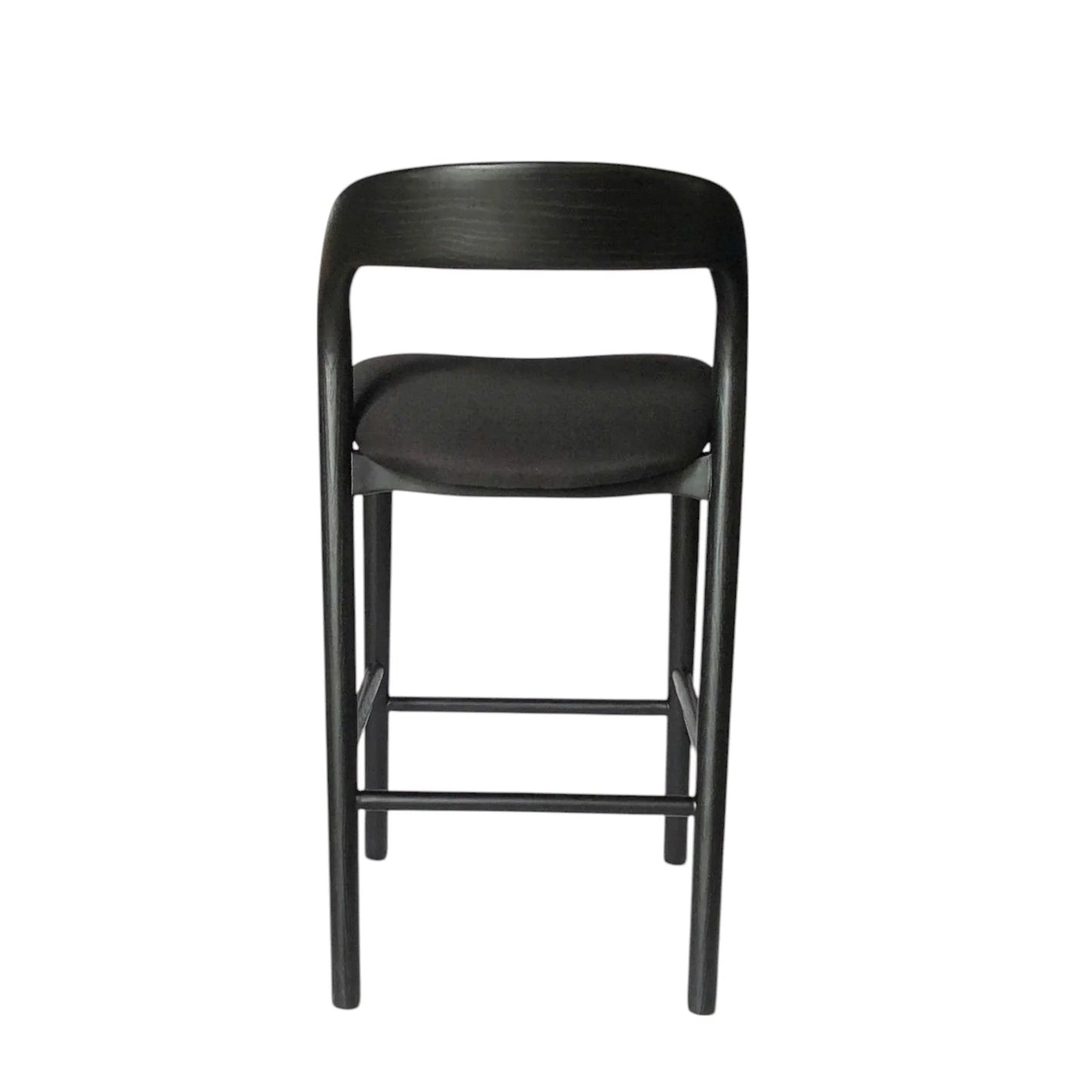 65cm Bar Stool - Full Black