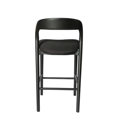 65cm Bar Stool - Full Black