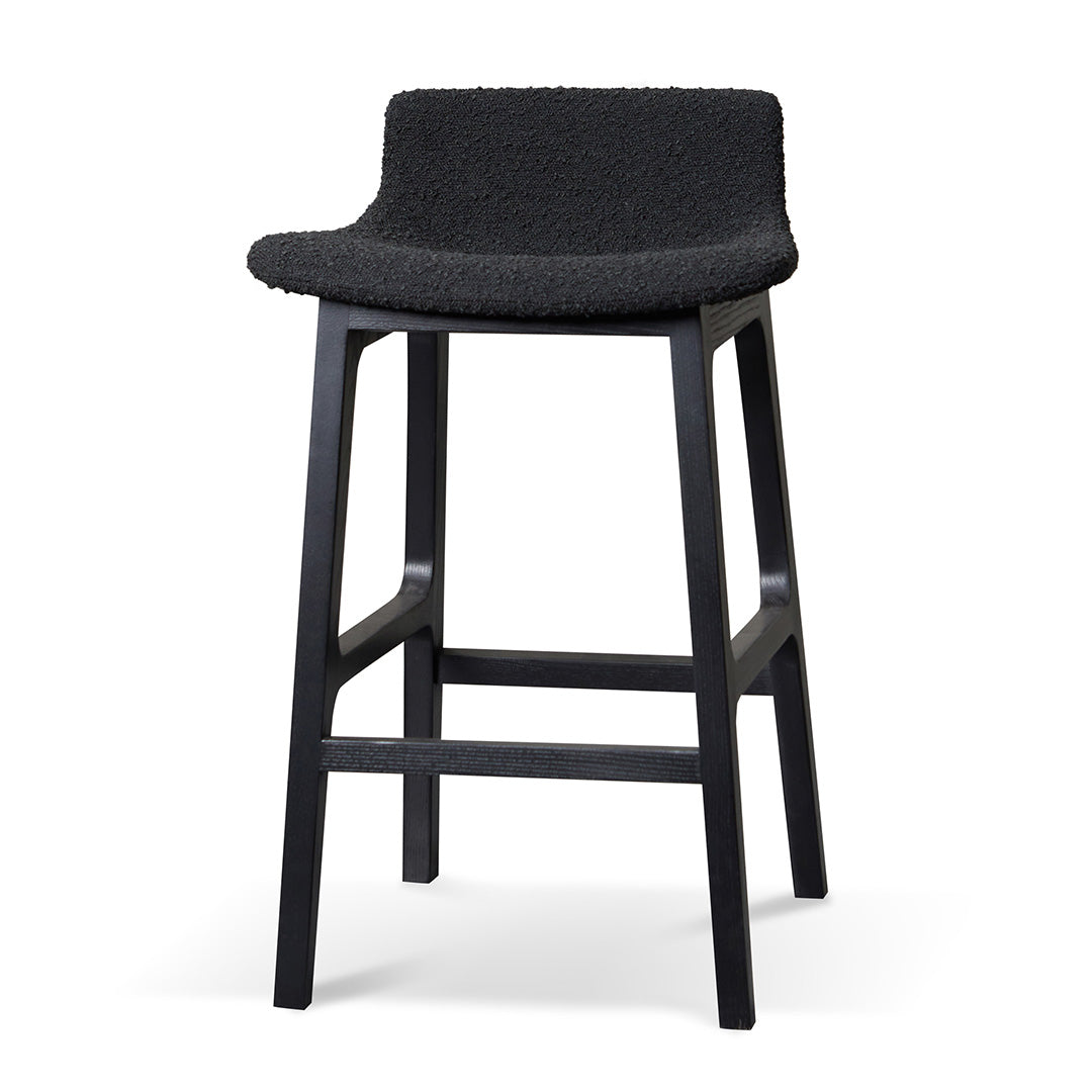 65cm Bar Stool - Full Black