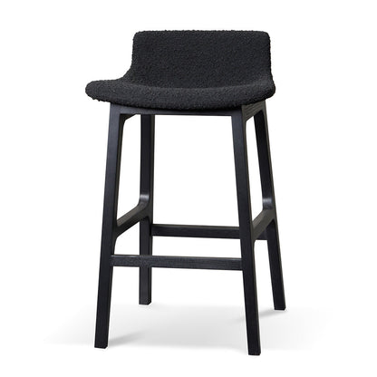65cm Bar Stool - Full Black