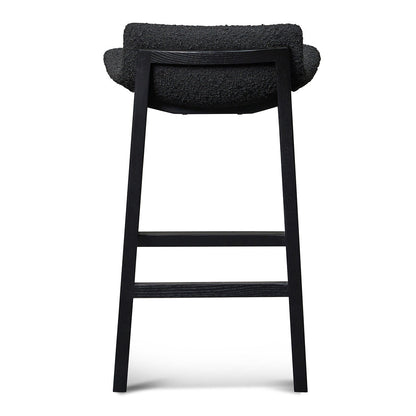 65cm Bar Stool - Full Black