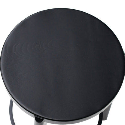 65cm Solid wood Bar Stool - Full Black - Last one