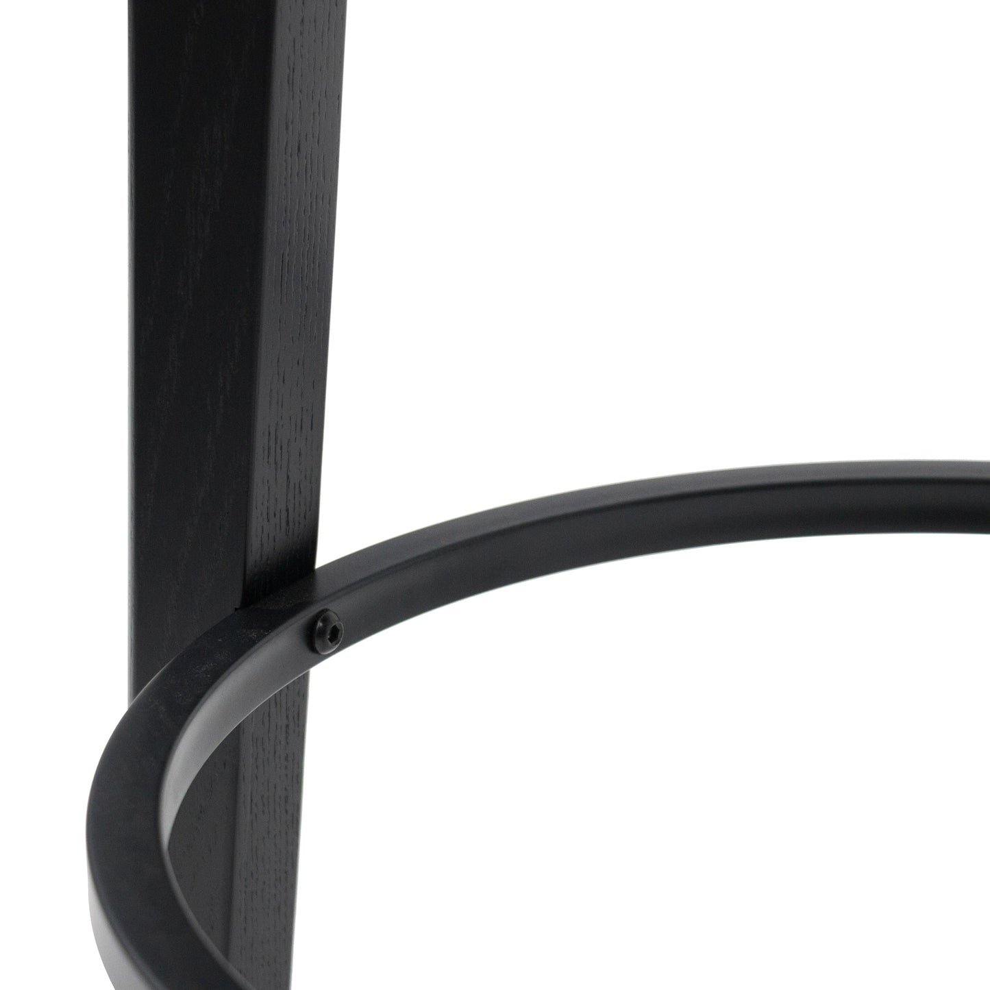 65cm Solid wood Bar Stool - Full Black - Last one