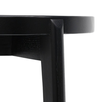 65cm Solid wood Bar Stool - Full Black - Last one