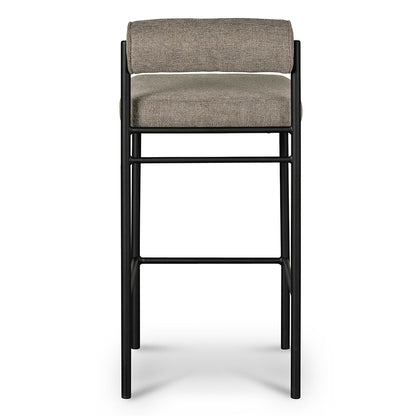 CBS8169-FH 65cm Fabric Bar Stool - Spec Smoke Grey (Set of 2)
