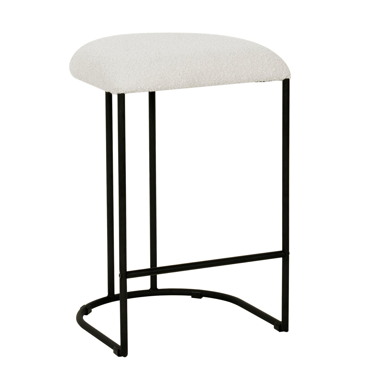 CBS8174-FH 65cm Bar Stool - Cottage White Boucle (Set of 2)