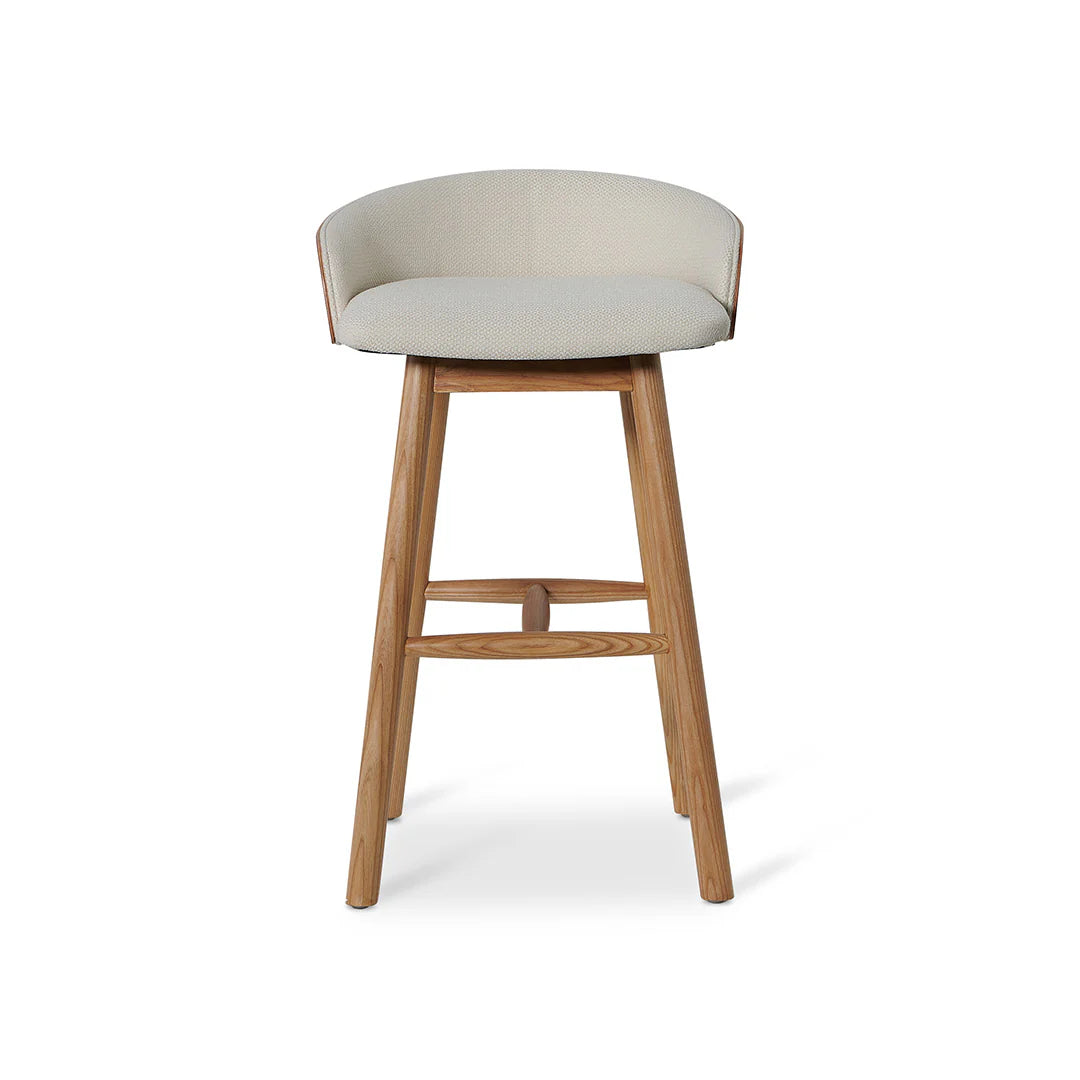 65cm Natural Bar Stool - Beige