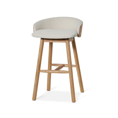 65cm Natural Bar Stool - Beige