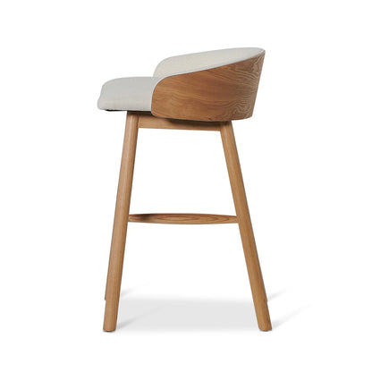 65cm Natural Bar Stool - Beige