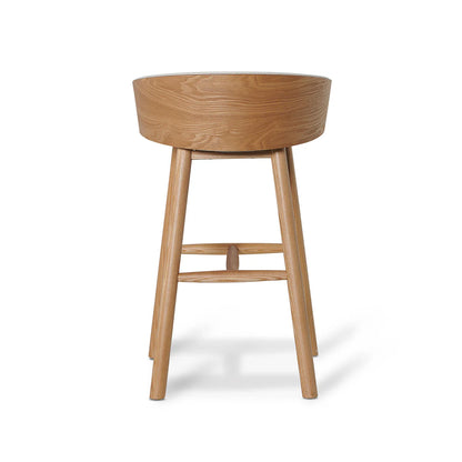 65cm Natural Bar Stool - Beige