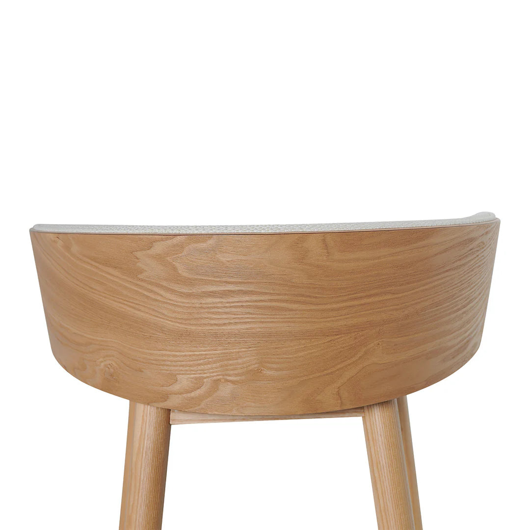 65cm Natural Bar Stool - Beige
