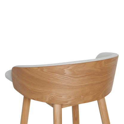 65cm Natural Bar Stool - Beige