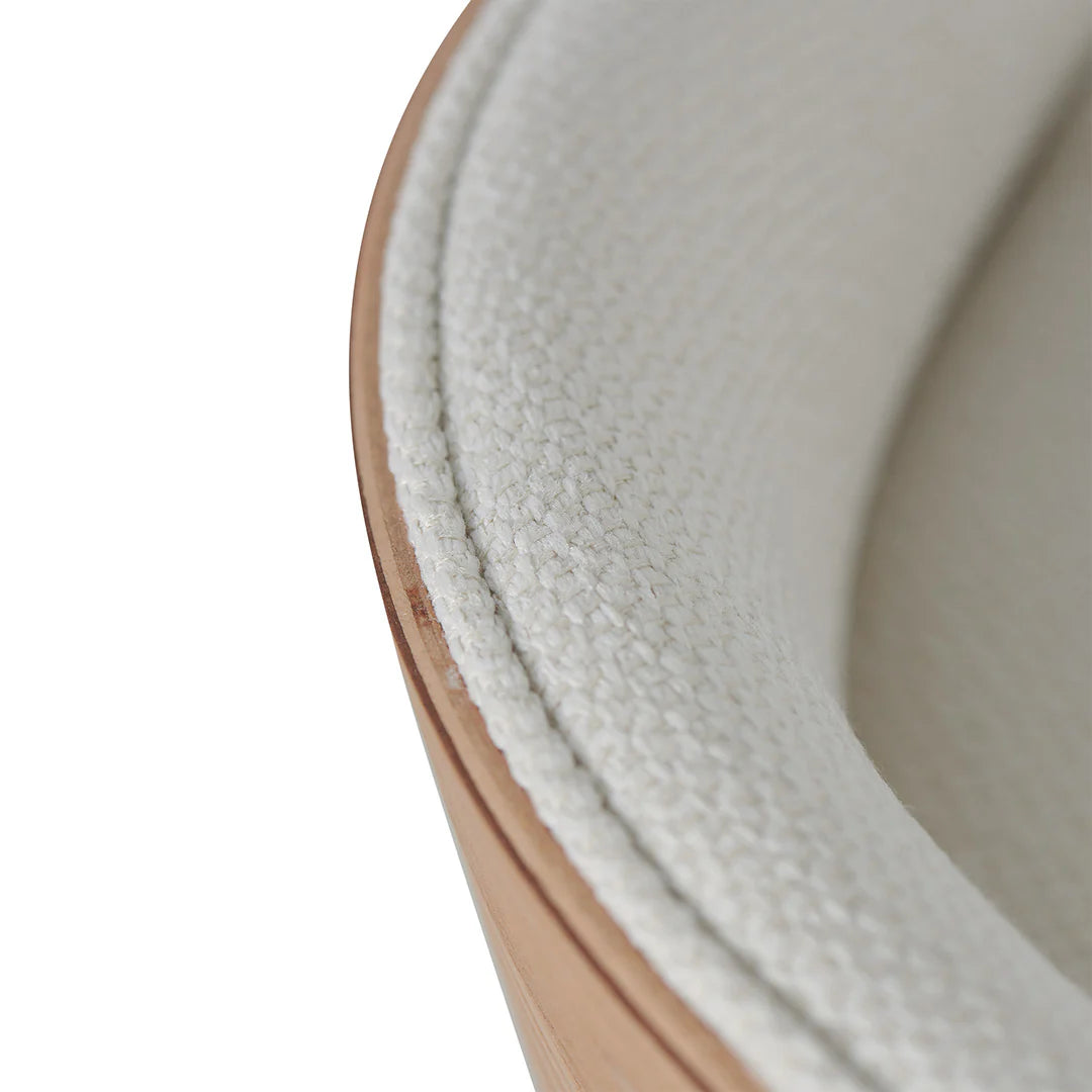 65cm Natural Bar Stool - Beige
