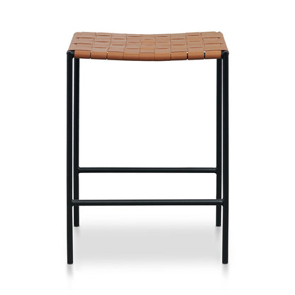 CBS8347-SU Black Frame Bar stool - Tan (Set of 2)