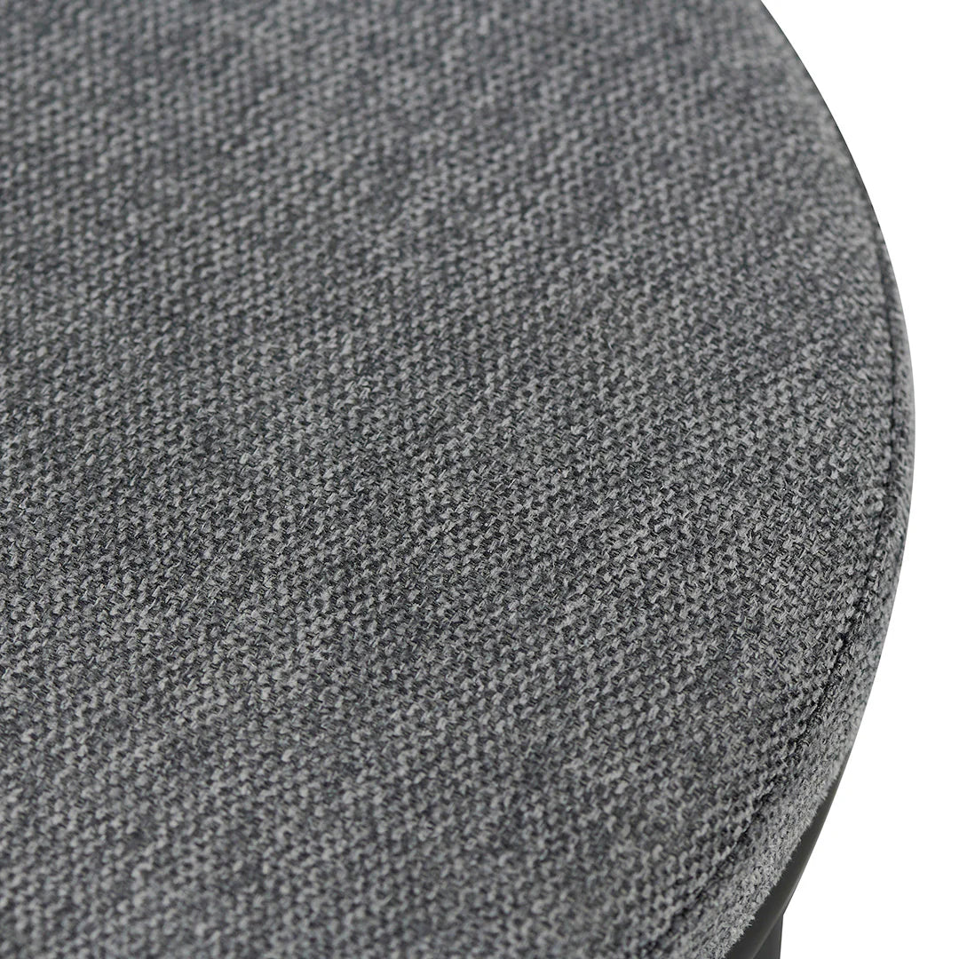 63cm Fabric Bar Stool - Charcoal Grey (Set of 2)