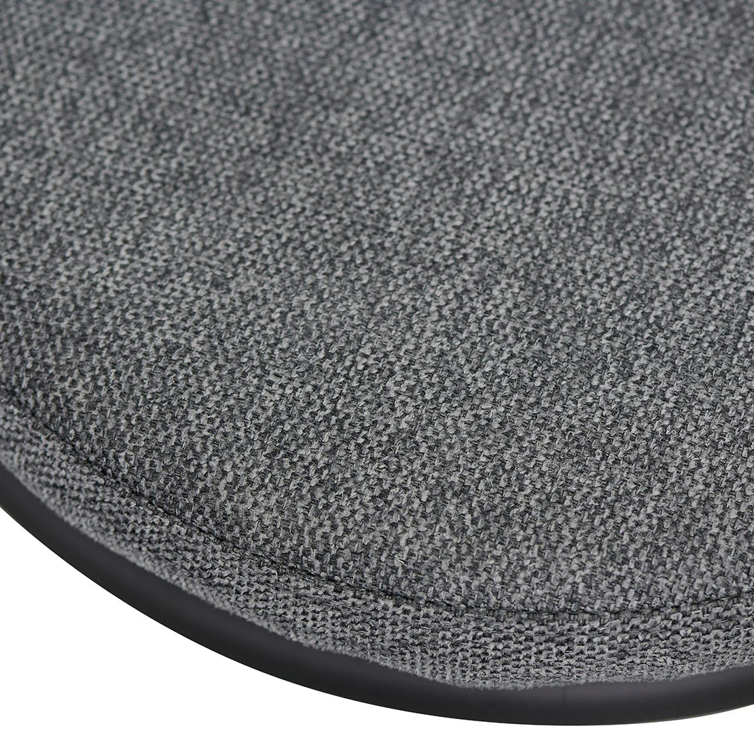 63cm Fabric Bar Stool - Charcoal Grey (Set of 2)