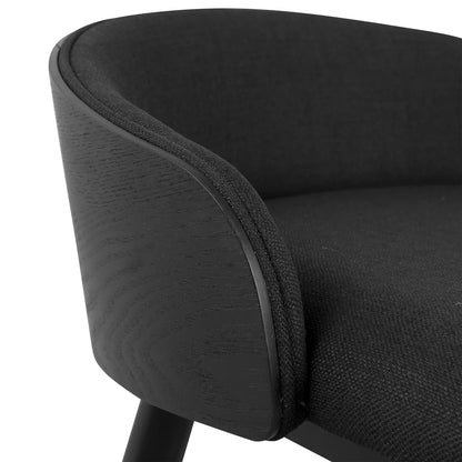 65cm Bar Stool - Full Black