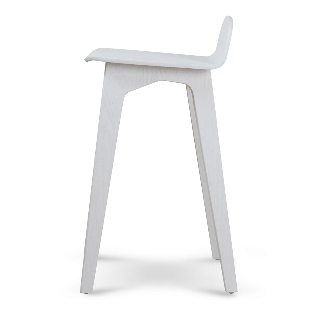 65cm Bar Stool - Full White