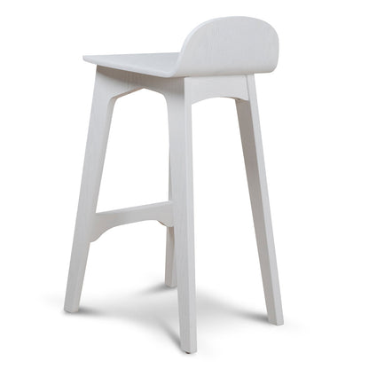 65cm Bar Stool - Full White