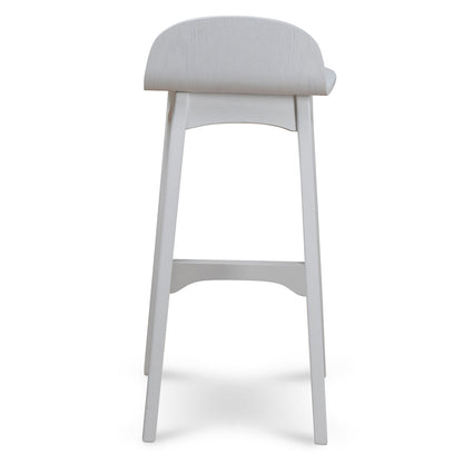 65cm Bar Stool - Full White