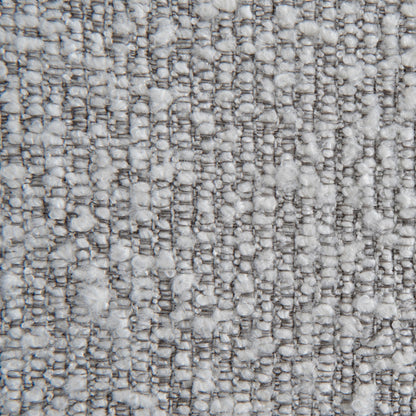 68cm Brushed Gold Bar Stool - Silver Grey Boucle