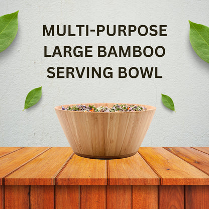 Bamboo Large Serving Bowl